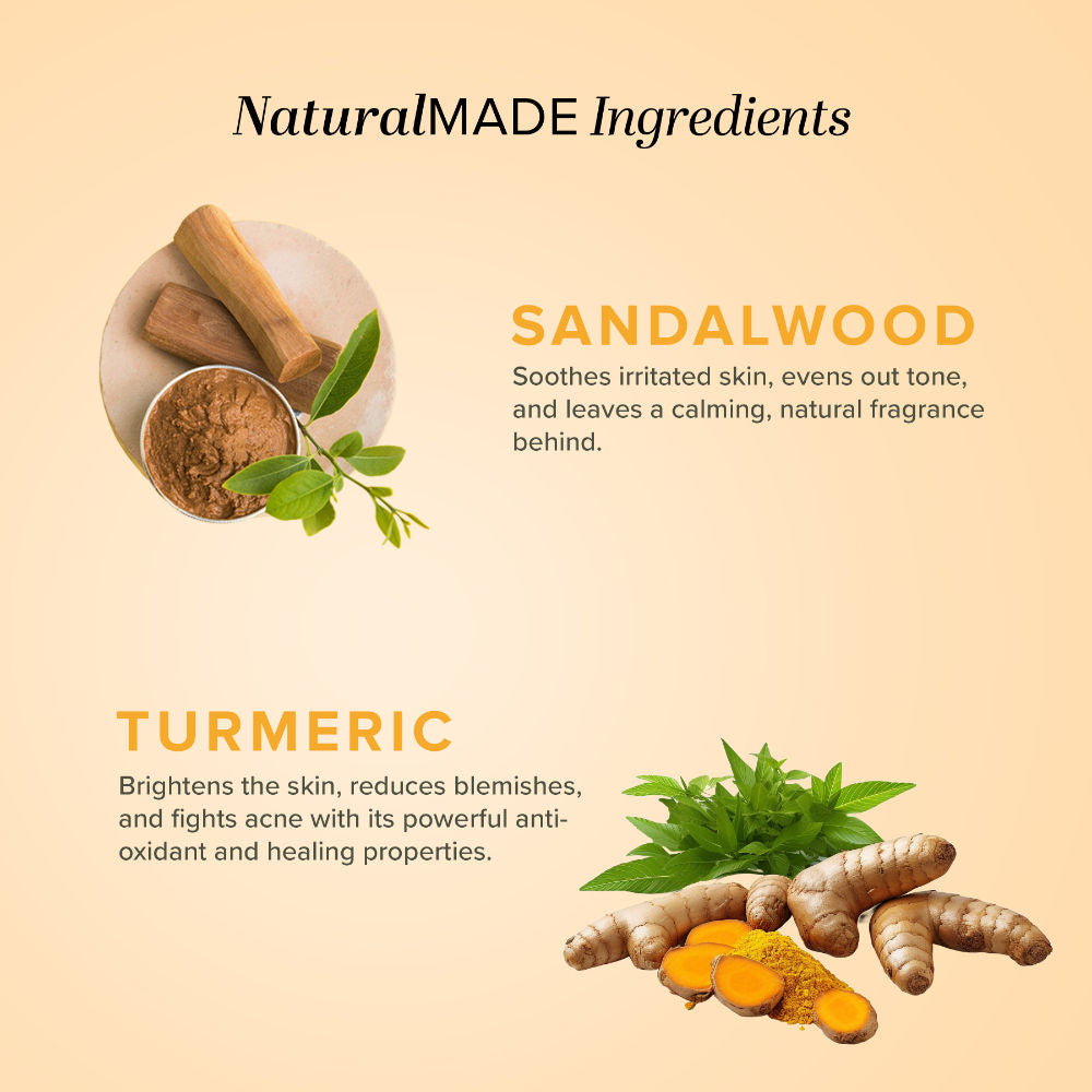 Sandalwood & Turmeric Body Wash to Cleanse, Brighten, and Comfort Skin