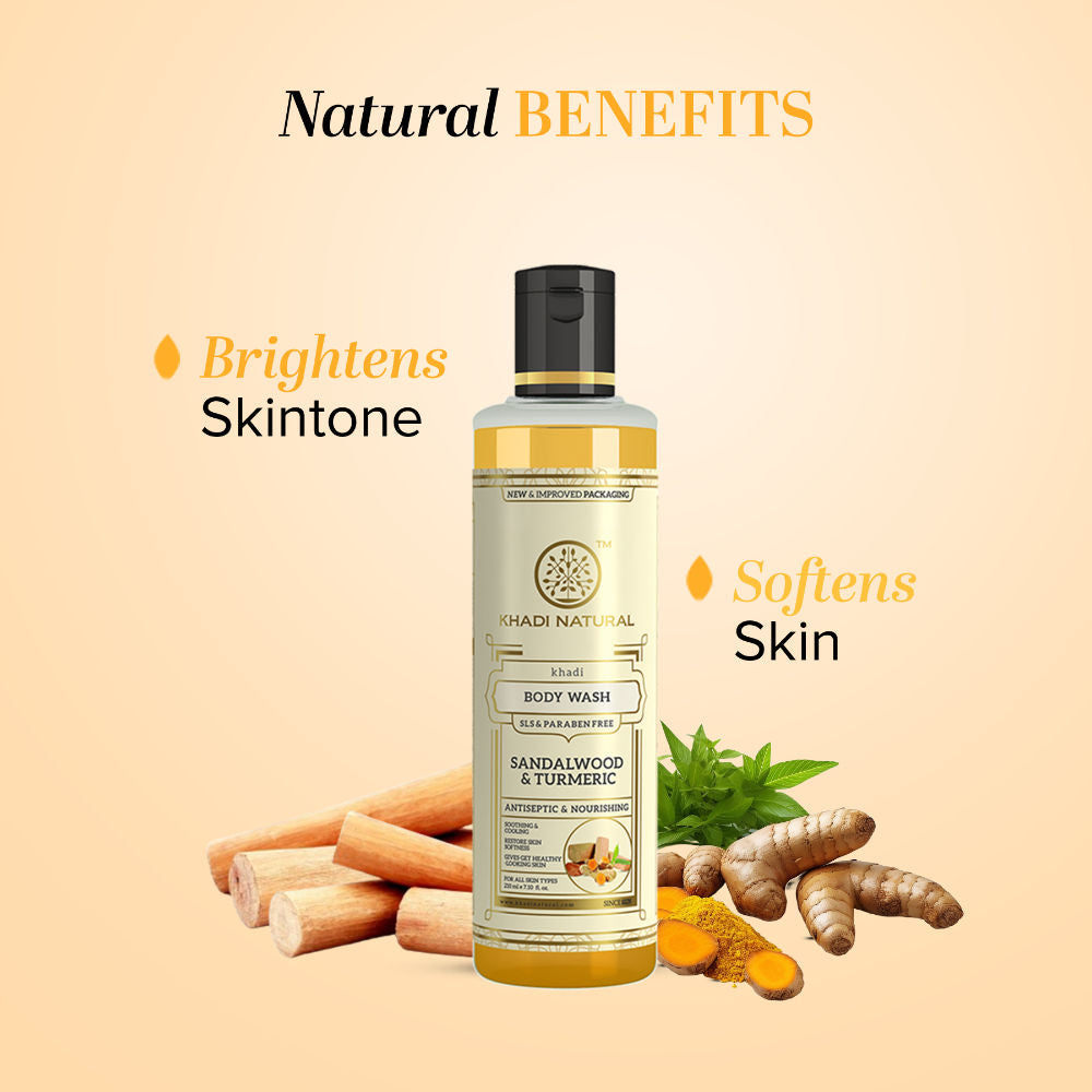 Sandalwood & Turmeric Body Wash to Cleanse, Brighten, and Comfort Skin
