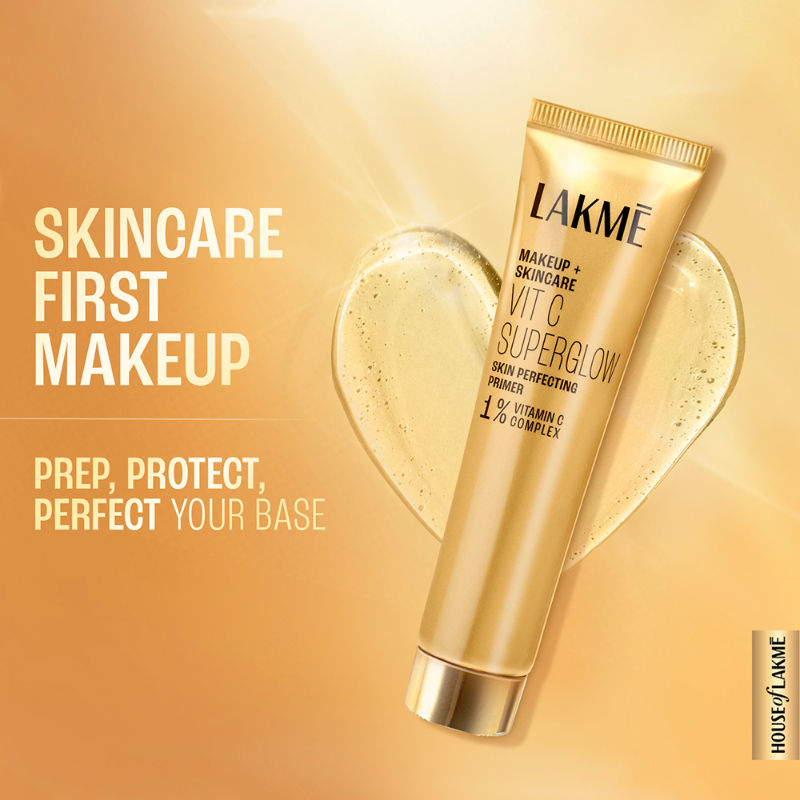 Vitamin C Superglow Skin Perfecting Primer With 1 % Vit C, Matte Finish