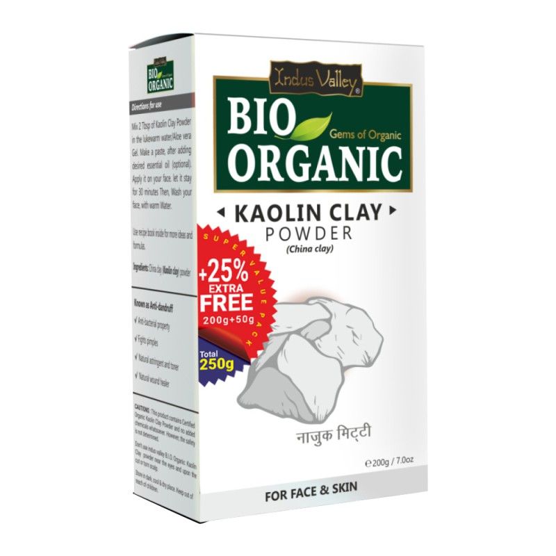 Bio Organic Kaolin Clay Powder for Face & Skin