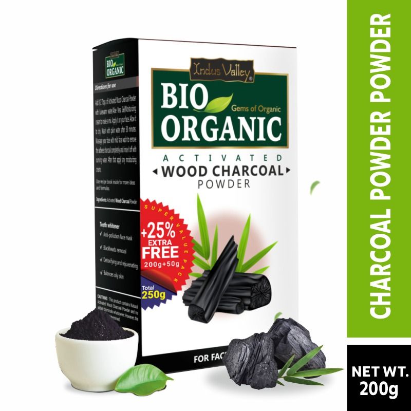 Bio Organic Wood Charcoal Powder for Face & Skin