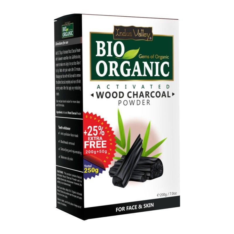 Bio Organic Wood Charcoal Powder for Face & Skin
