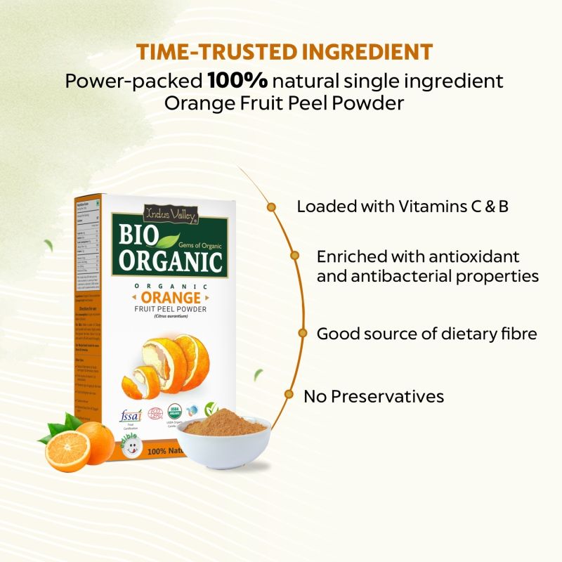 Orange Peel Powder Skin Brightening, Face Pack & Glow Care