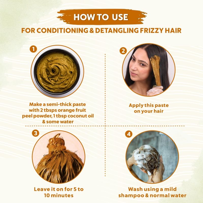 Orange Peel Powder Skin Brightening, Face Pack & Glow Care