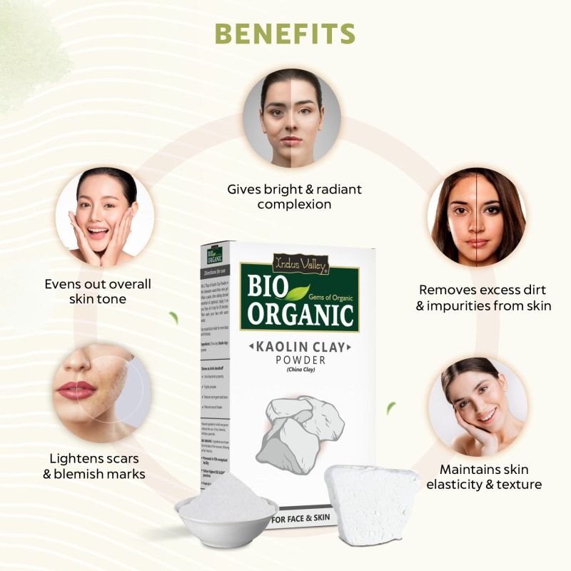 Kaolin Clay Powder Gentle Cleanser, Oil Control & Skin Care