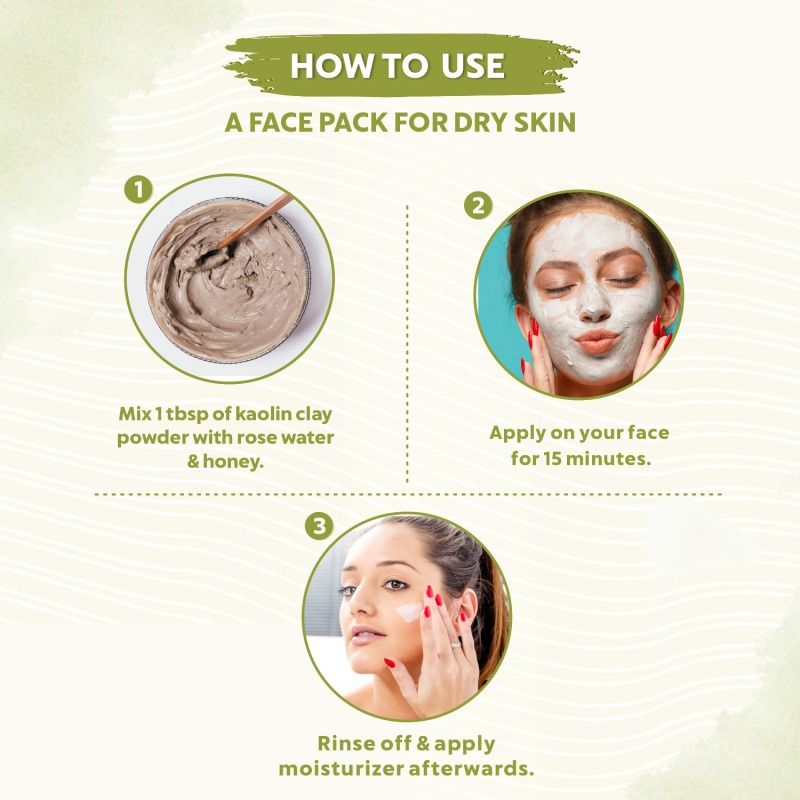 Kaolin Clay Powder Gentle Cleanser, Oil Control & Skin Care