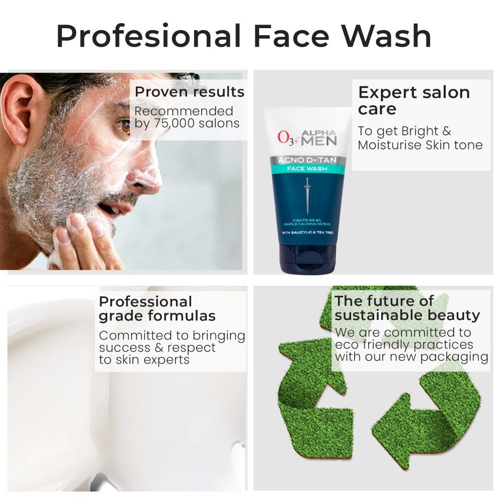 Alpha Men Acno D-Tan Face Wash