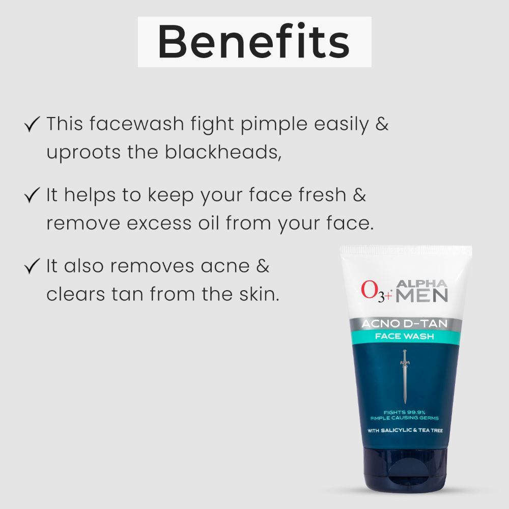 Alpha Men Acno D-Tan Face Wash