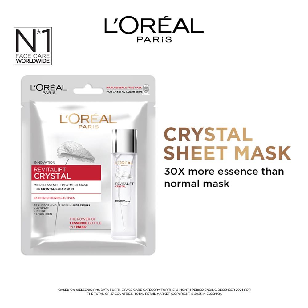 Revitalift Crystal Micro-Essence Brightening Sheet Mask