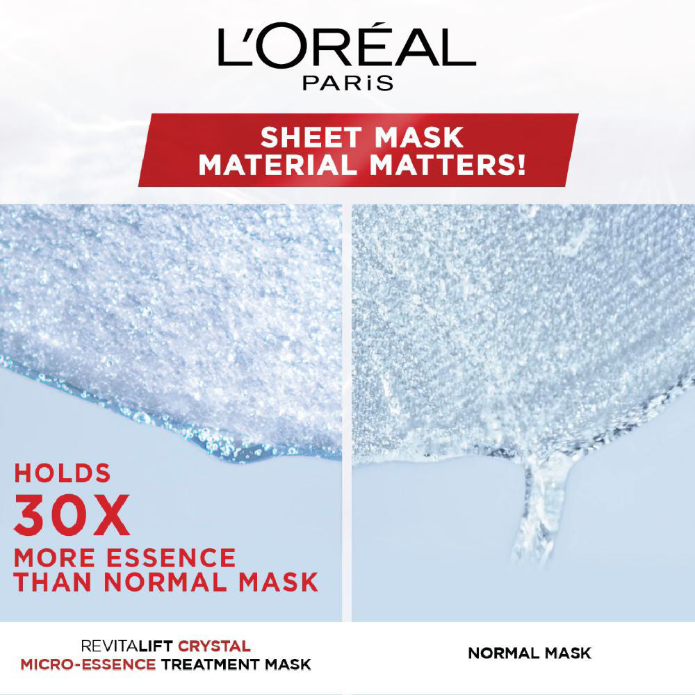 Revitalift Crystal Micro-Essence Brightening Sheet Mask