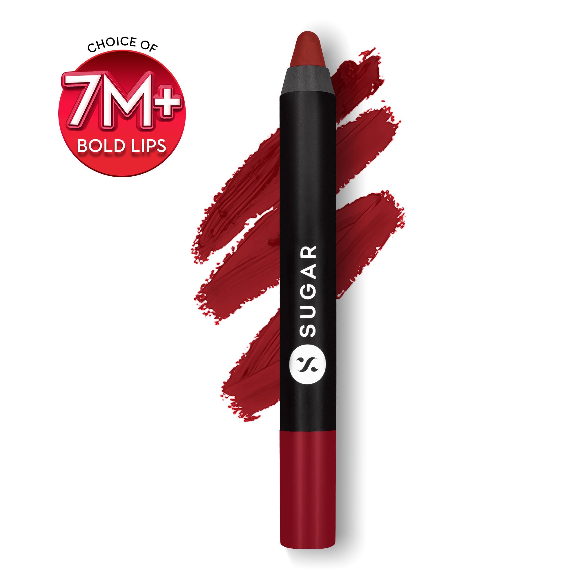 Matte As Hell Crayon Lipstick With Free Sharpener - 10 Cherry Darling