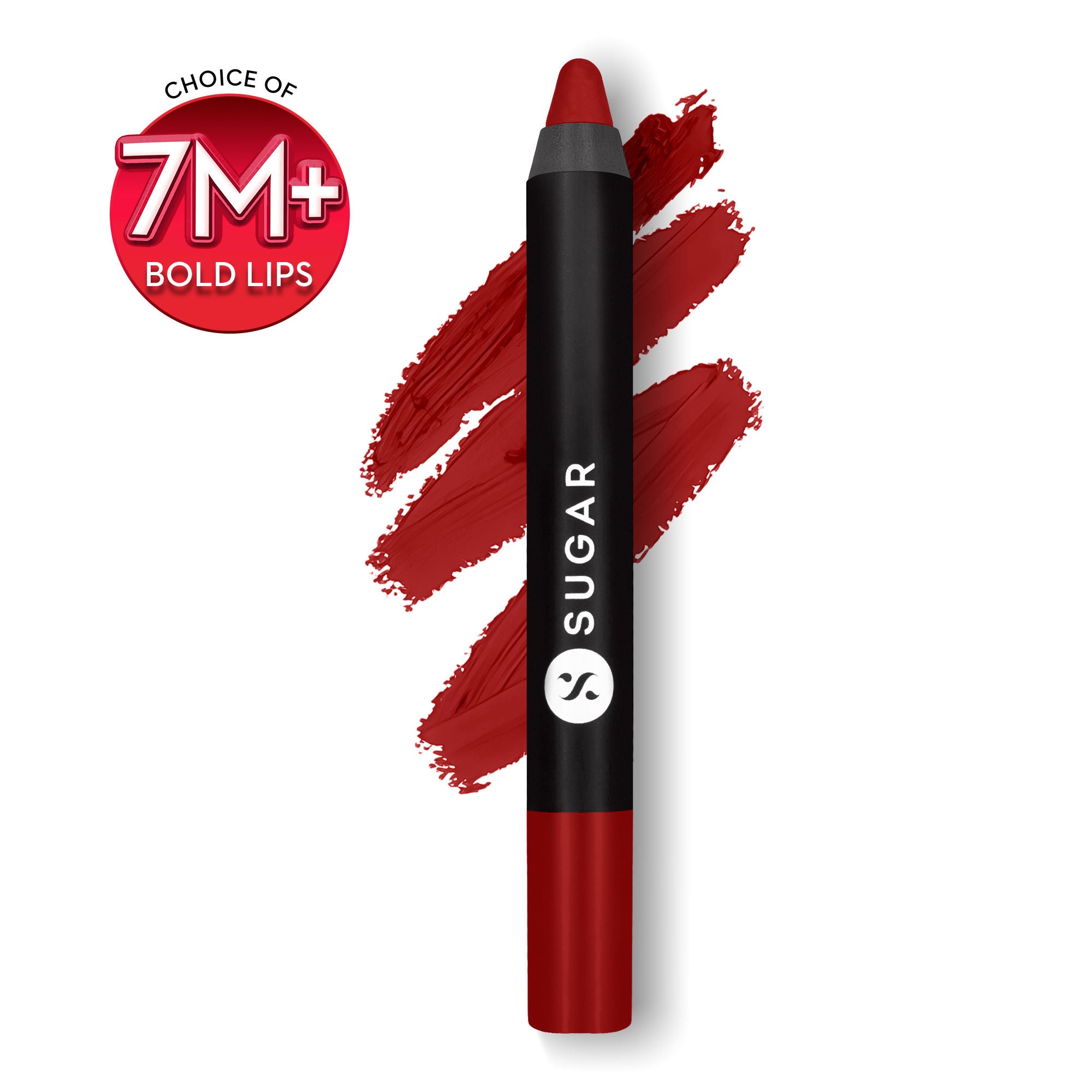 Matte As Hell Crayon Lipstick With Free Sharpener - 35 Claire Redfield (Pure Red)