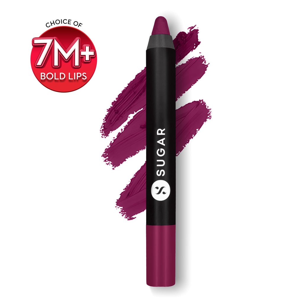Matte As Hell Crayon Lipstick With Free Sharpener - 12 Baby Houseman (Deep Pink)
