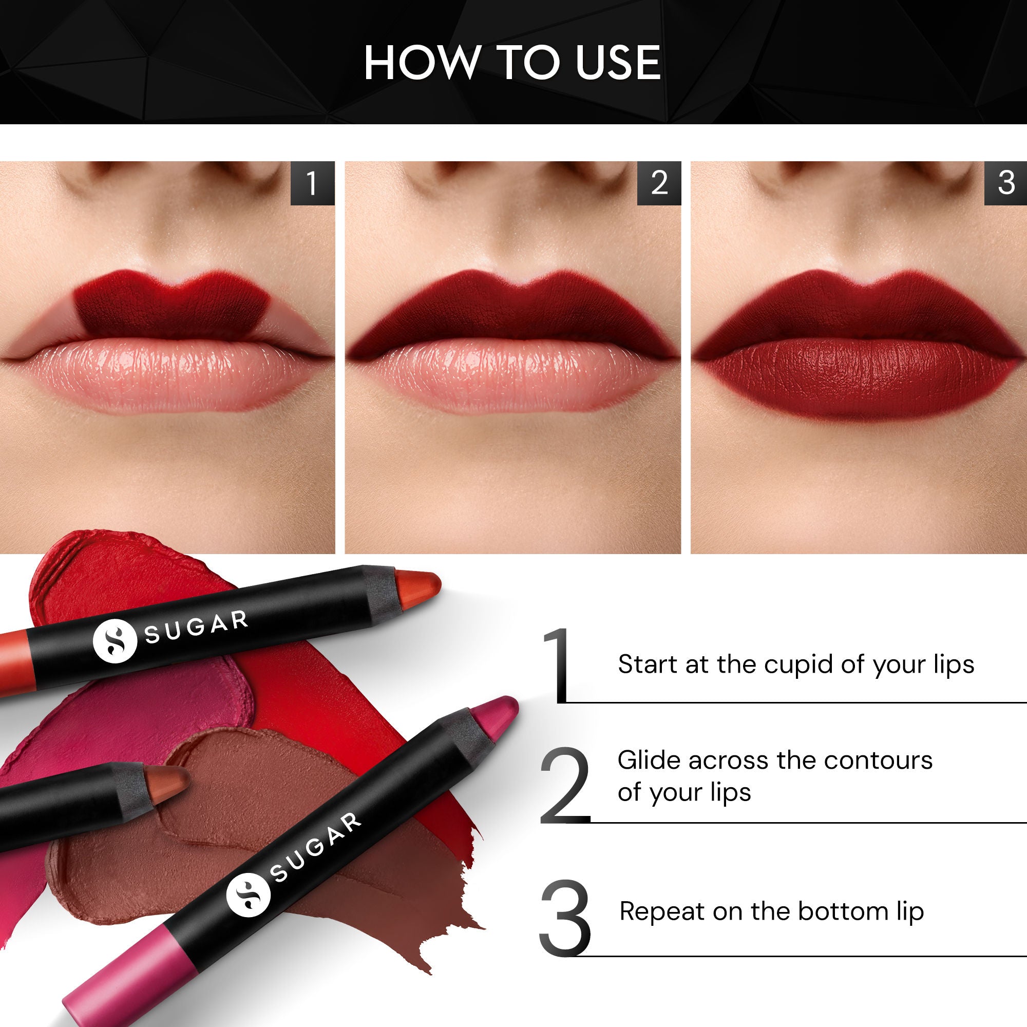 Matte As Hell Crayon Lipstick With Free Sharpener