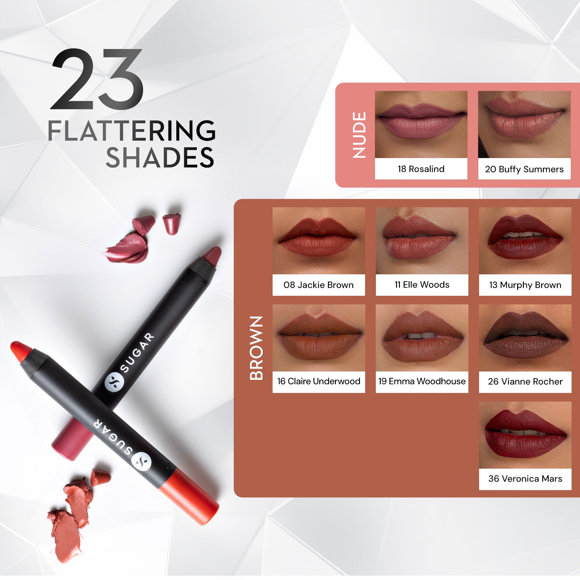 Matte As Hell Crayon Lipstick With Free Sharpener