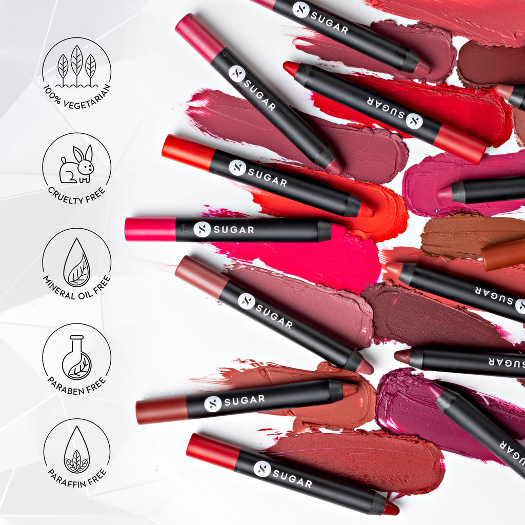 Matte As Hell Crayon Lipstick With Free Sharpener