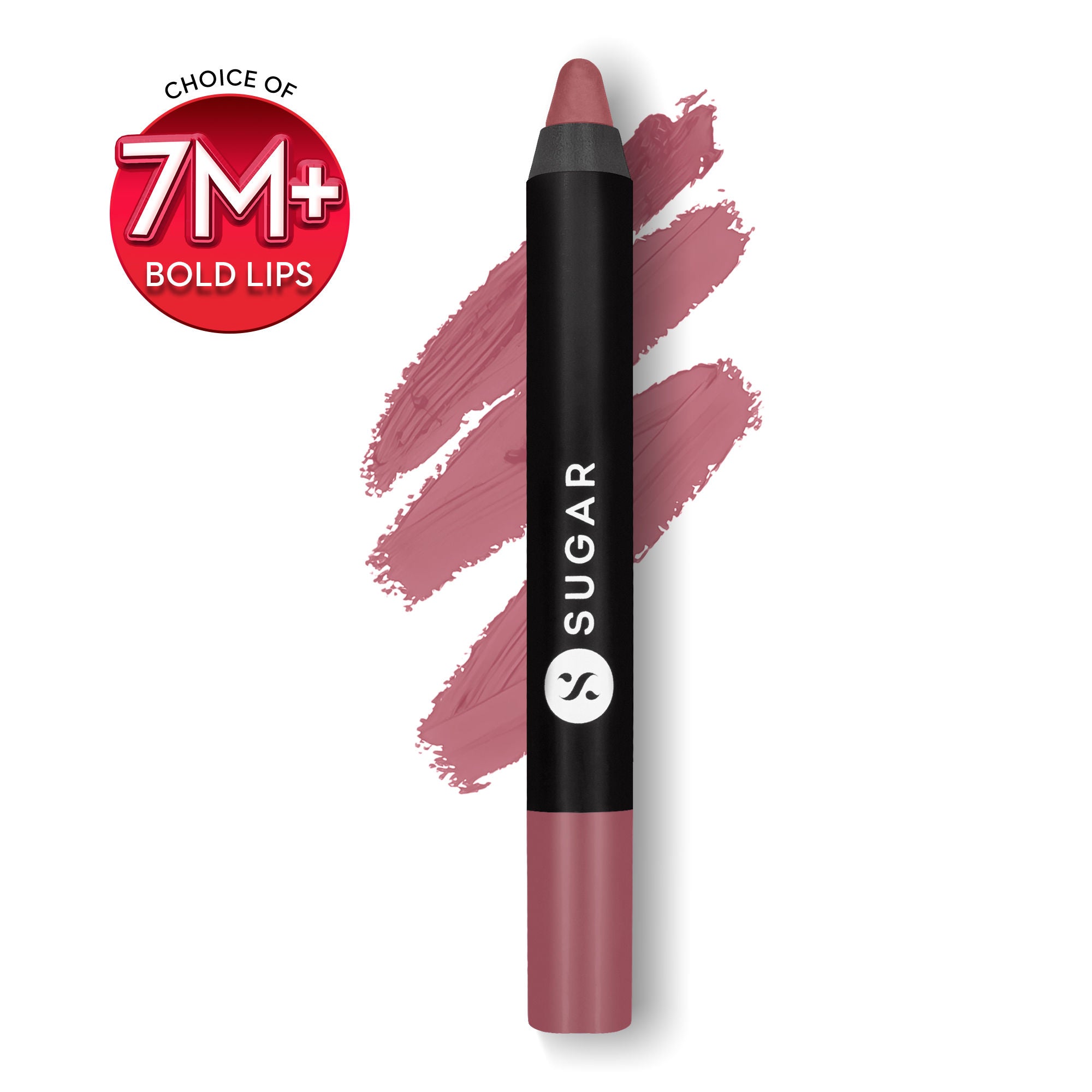 Matte As Hell Crayon Lipstick With Free Sharpener - 18 Rosalind Nude Rose