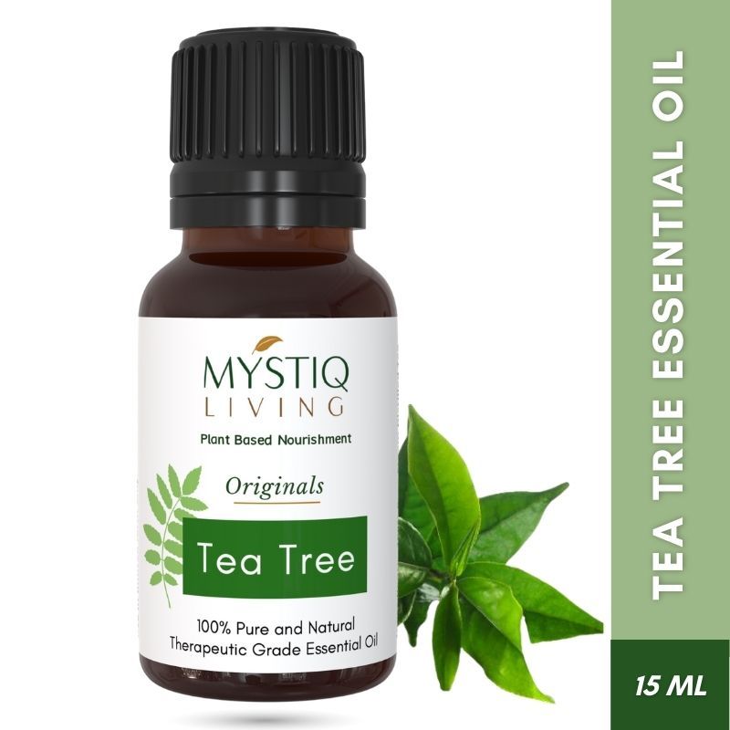 Tea Tree Essential Oil Pure Organic, For Acne, Face, Skin, Hair, Pimples & Dandruff