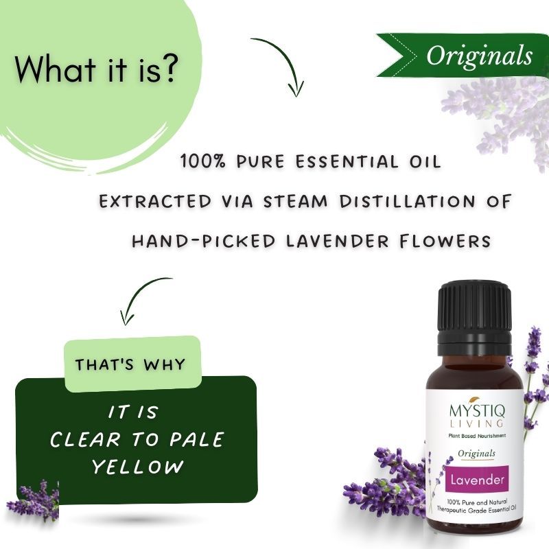 Lavender Essential Oil For Skin, Hair Growth, Face & Better Sleep, 100% Pure Organic