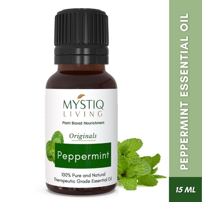 Peppermint Essential Oil For Hair Growth, Dandruff & Itchy Scalp, 100% Pure Organic