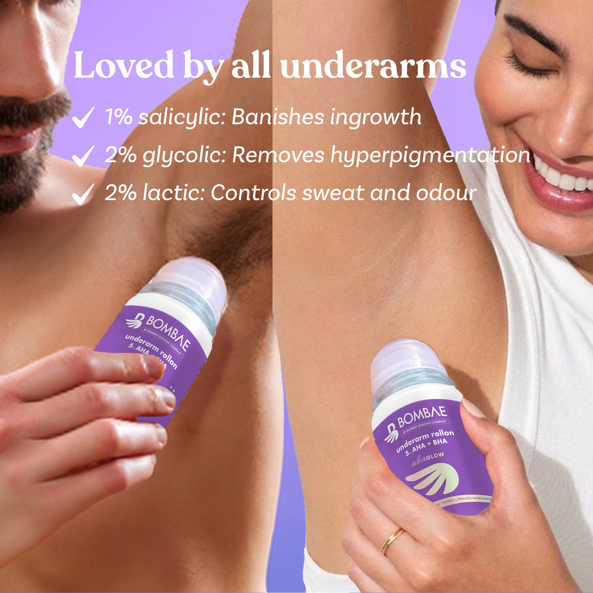 Underarm Roll-On with 5% Aha+Bha