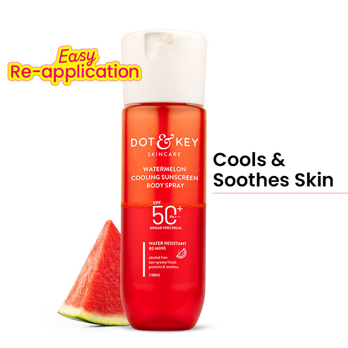 Watermelon Cooling Sunscreen Body Spray In-Vivo Tested SPF 50+ PA+++, Easy Re-application