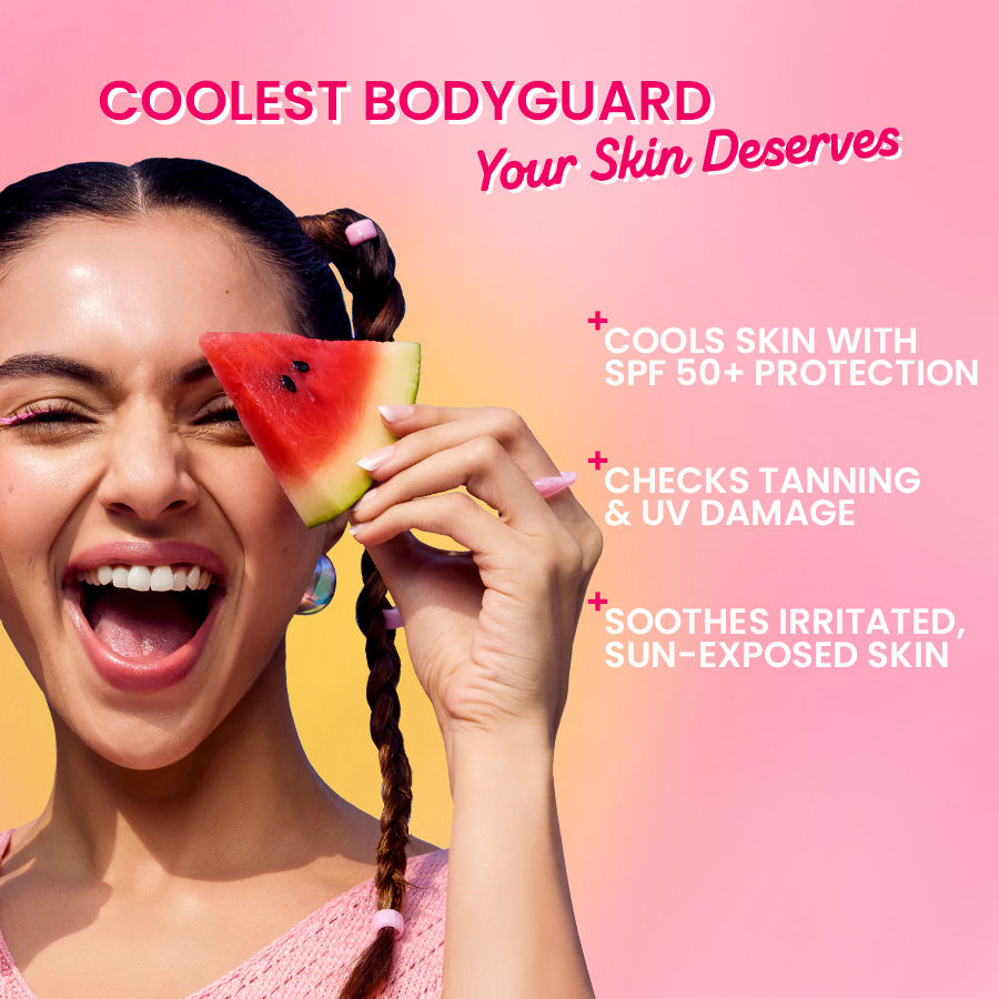 Watermelon Cooling Sunscreen Body Spray In-Vivo Tested SPF 50+ PA+++, Easy Re-application