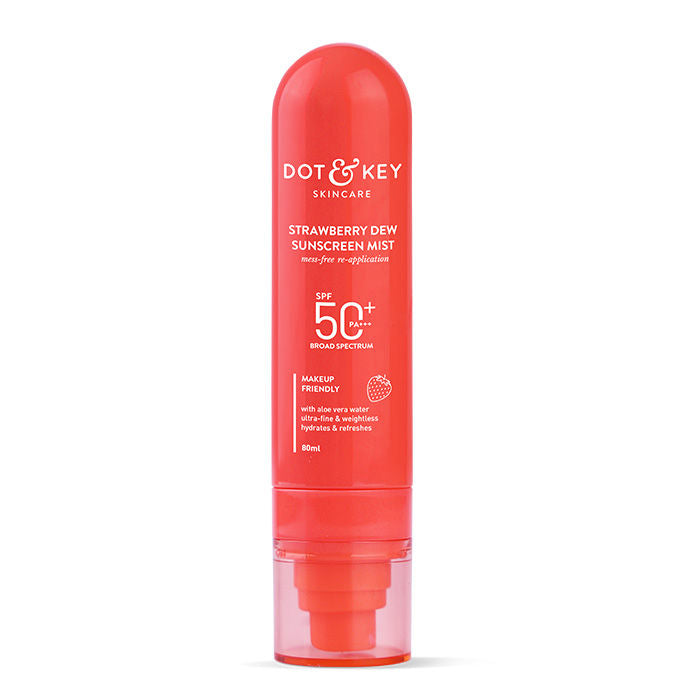 Strawberry Dew Sunscreen Mist In-Vivo Tested SPF 50+ PA+++, Mess-Free Re-application