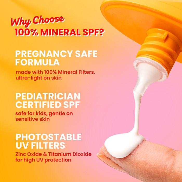 Vitamin C + E 100% Mineral Sunscreen In-Vivo Tested SPF 50+ PA++++, No White Cast