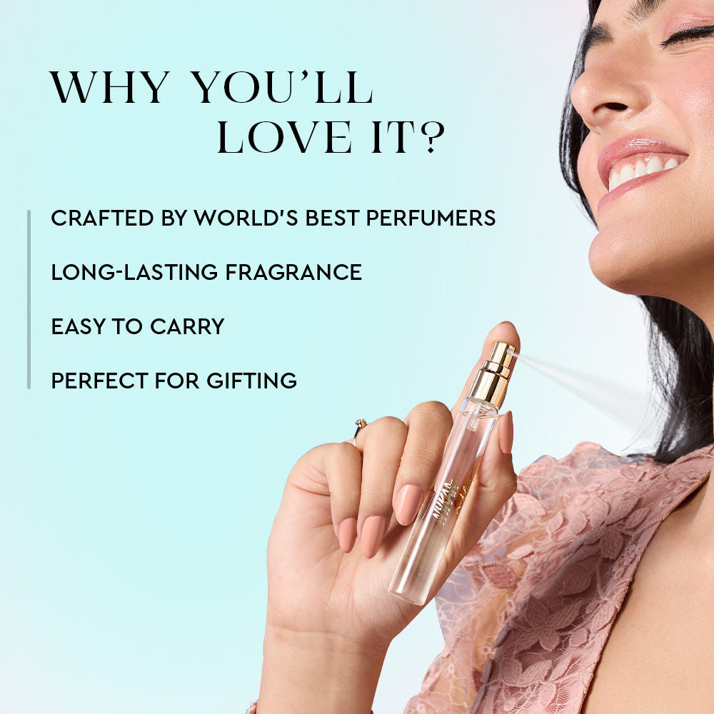 Amour Floral Travel Size Mini Perfume With Jasmine, Lily & Patchouli For Women