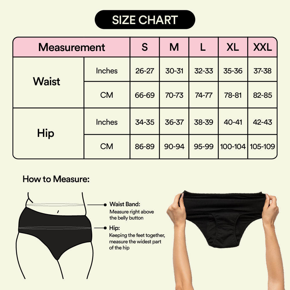 Soft Cotton Reusable Period Underwear For Women