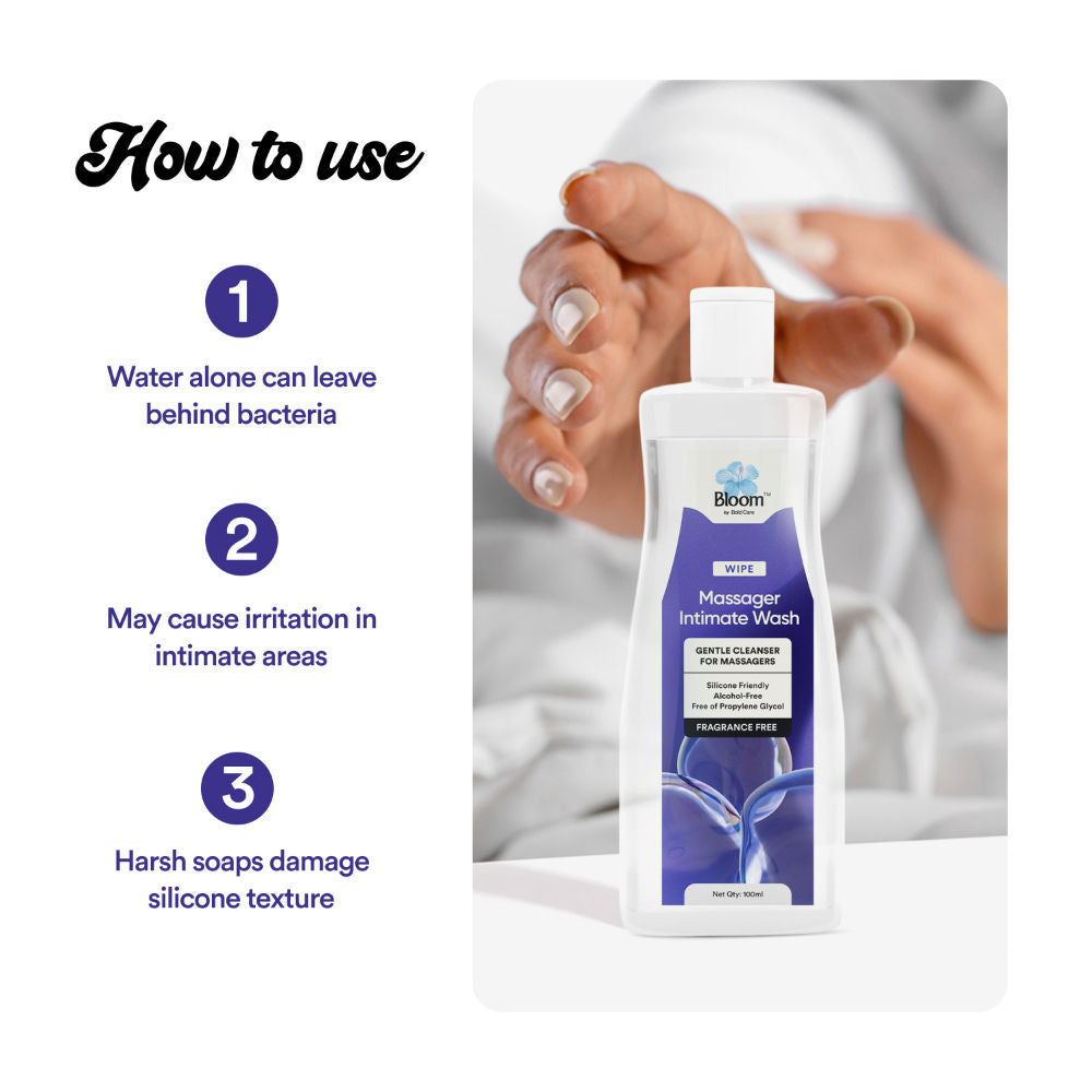 Massager Wash Anti-Bacterial Wash Alcohol-Free & Body Safe