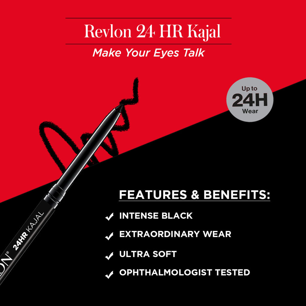 24HR Kajal - Intense Black ( Waterproof & Smudgeproof)