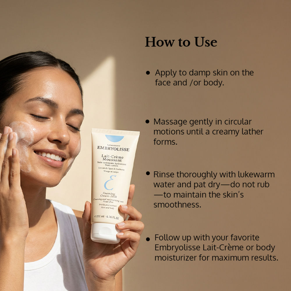 Foaming Cream Milk Cleansing And Moisturizing Care