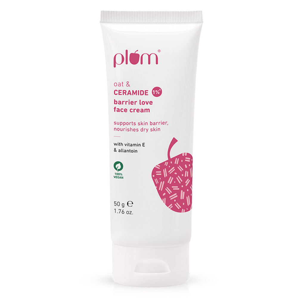 1% Ceramide Face Cream With Oat, Strengthens Skin Barrier & Nourishes
