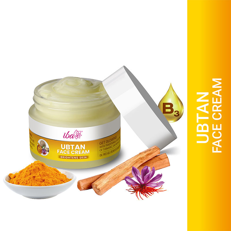 Ubtan Face Cream With Turmeric, Sandalwood & Saffron For Brightens Skins