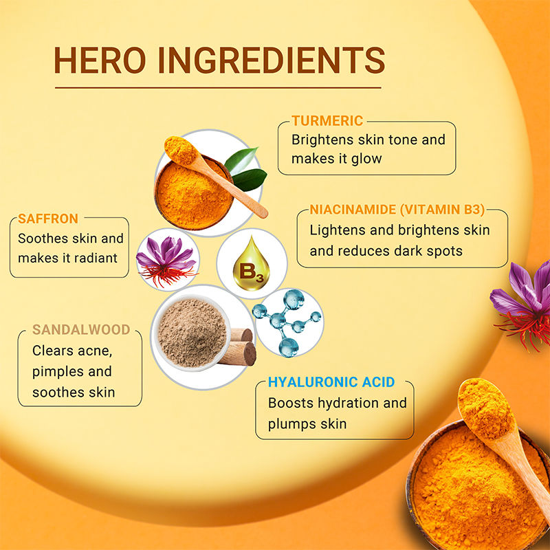 Ubtan Face Cream With Turmeric, Sandalwood & Saffron For Brightens Skins