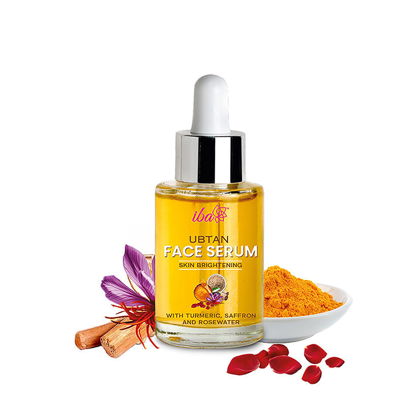 Ubtan Face Serum With Turmeric, Saffron & Rosewater For Skin Brightening