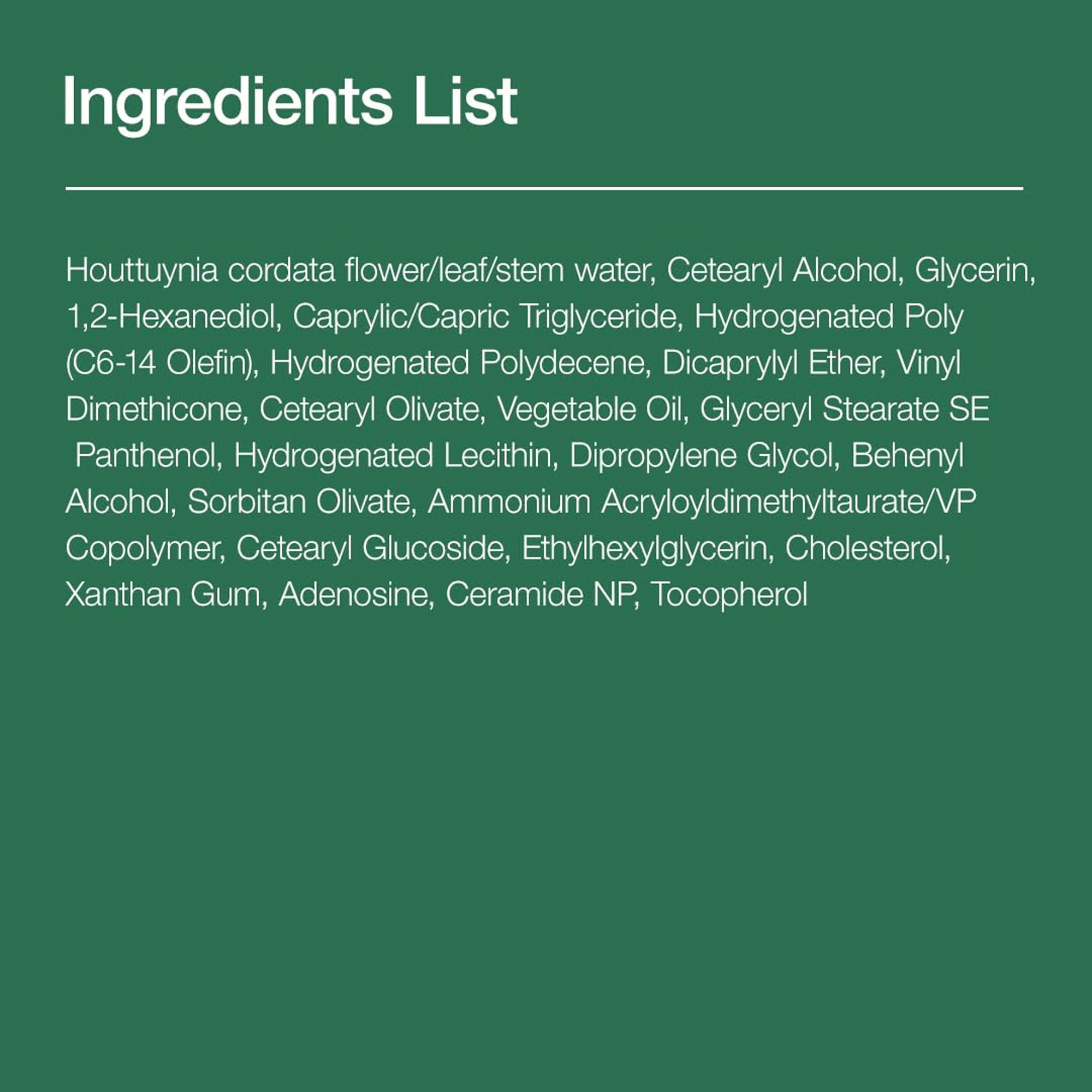 Heartleaf 70 Intense Calming Cream with Ceramide & Panthenol for Skin Barrier Repair