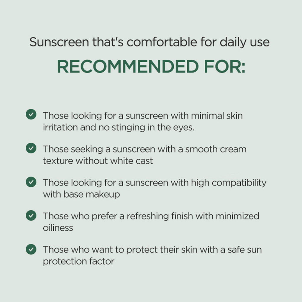 Heartleaf Silky Moisture Sun Cream SPF 50+ PA++++ Hydrating Sunscreen, No White Cast