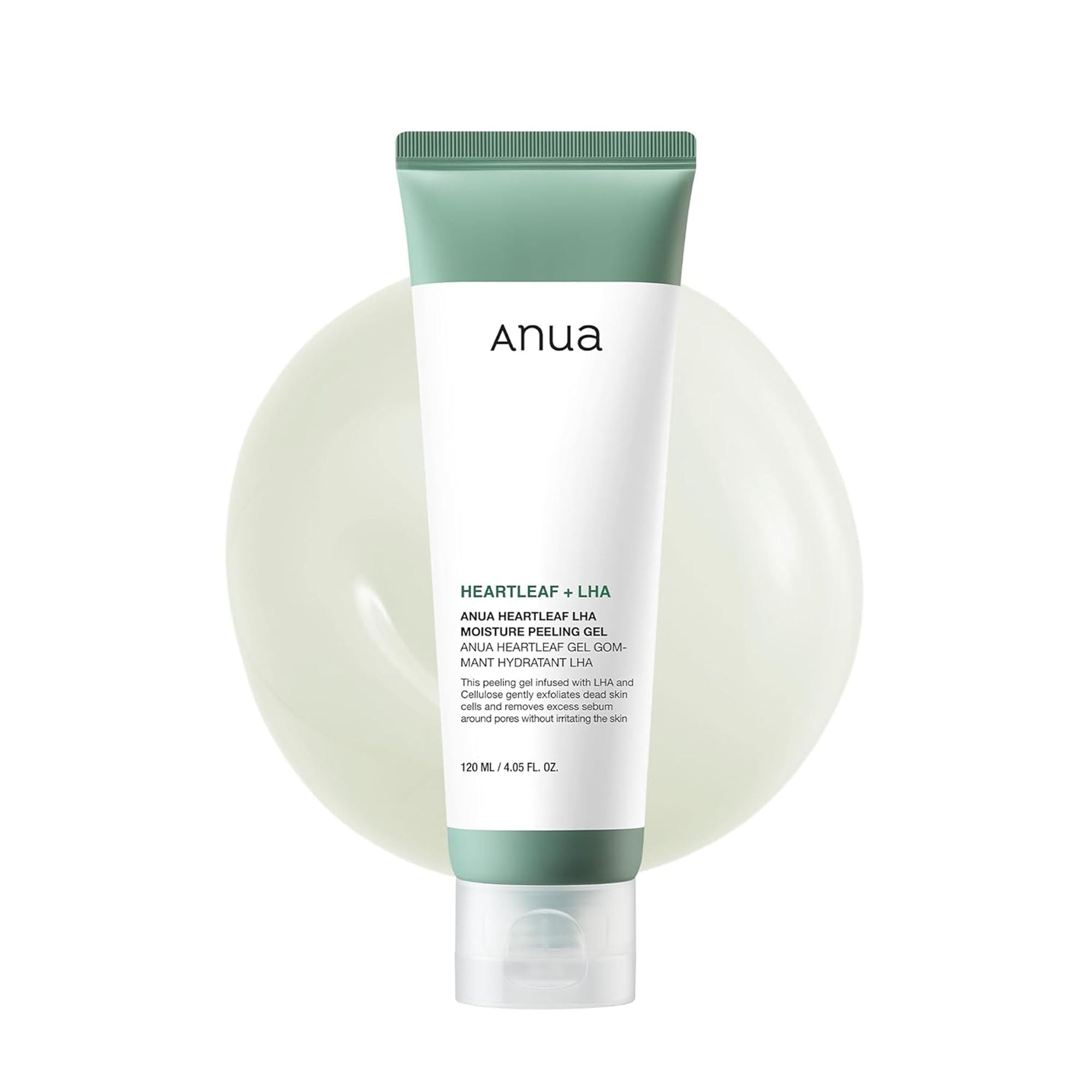 Heartleaf Lha Moisture Peeling Gel with Hyaluronic Acid, Hydrating Exfoliator for Glass Skin