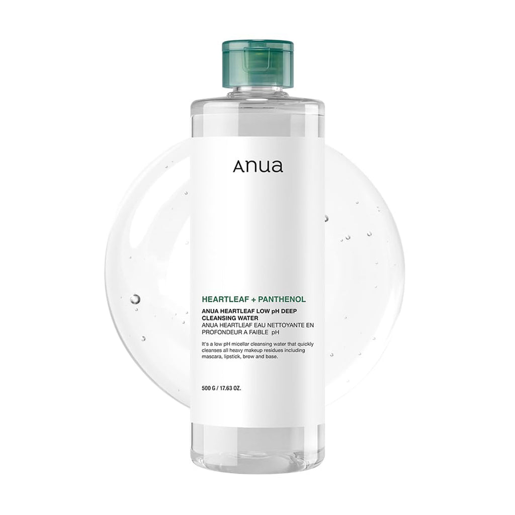 Heartleaf Low Ph Deep Cleansing Water with Micellar Technology Removes Makeup & Impurities