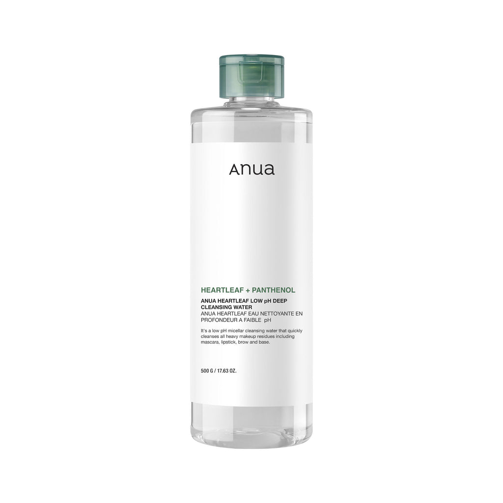 Heartleaf Low Ph Deep Cleansing Water with Micellar Technology Removes Makeup & Impurities