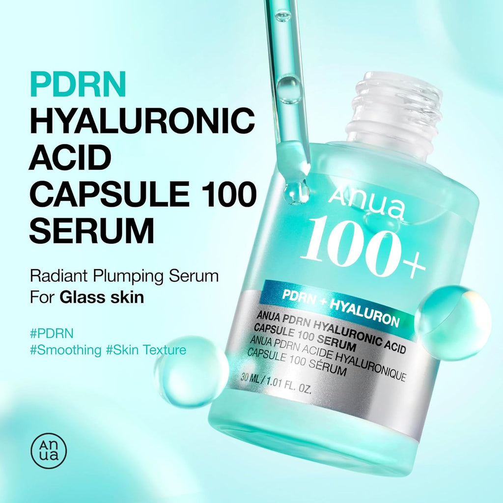 Pdrn Hyaluronic Acid Capsule 100 Serum with Collagen For Plump, Dewy, Radiant Glass Skin
