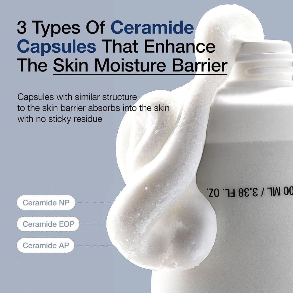 3 Ceramide Panthenol Moisture Barrier Cream with Hyaluronic Acid, Barrier Care & 48H Hydration