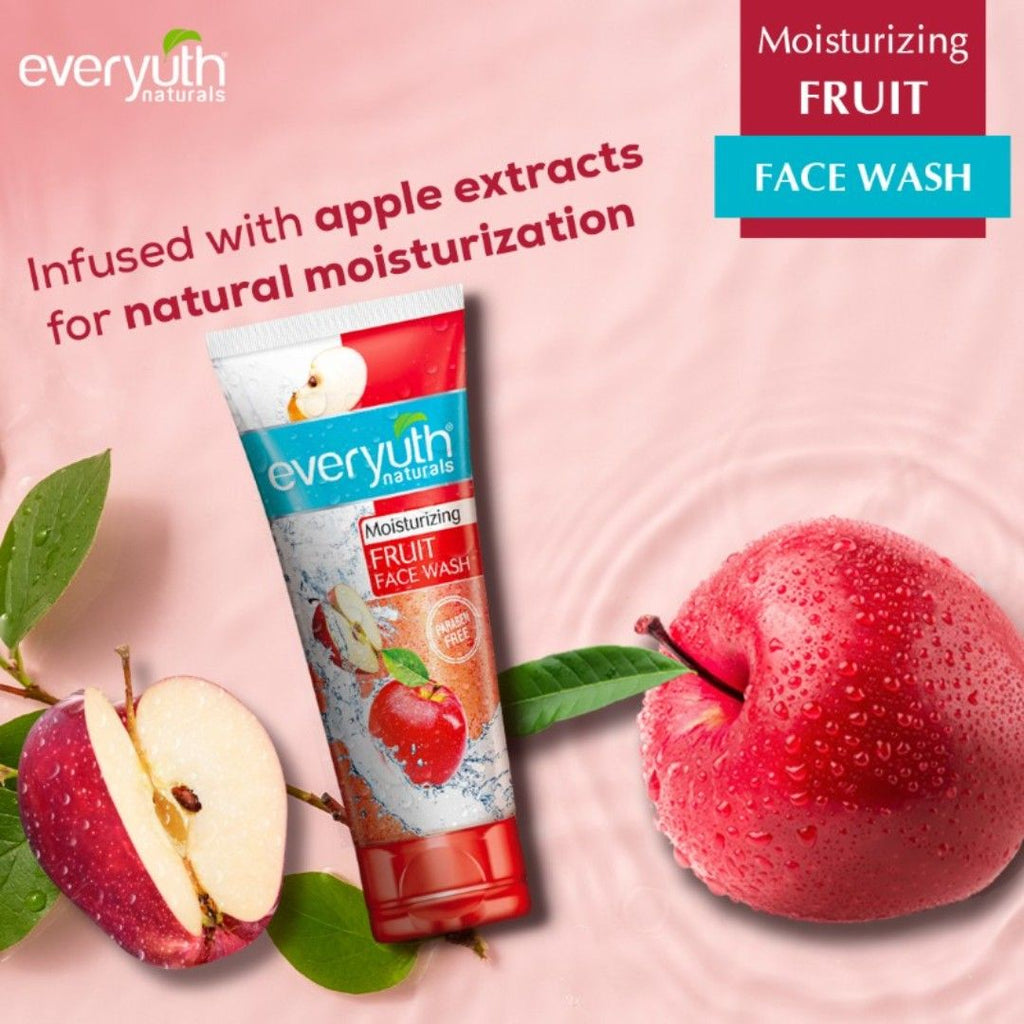 Moisturizing Fruit Face Wash With Apple Extracts, Paraben Free