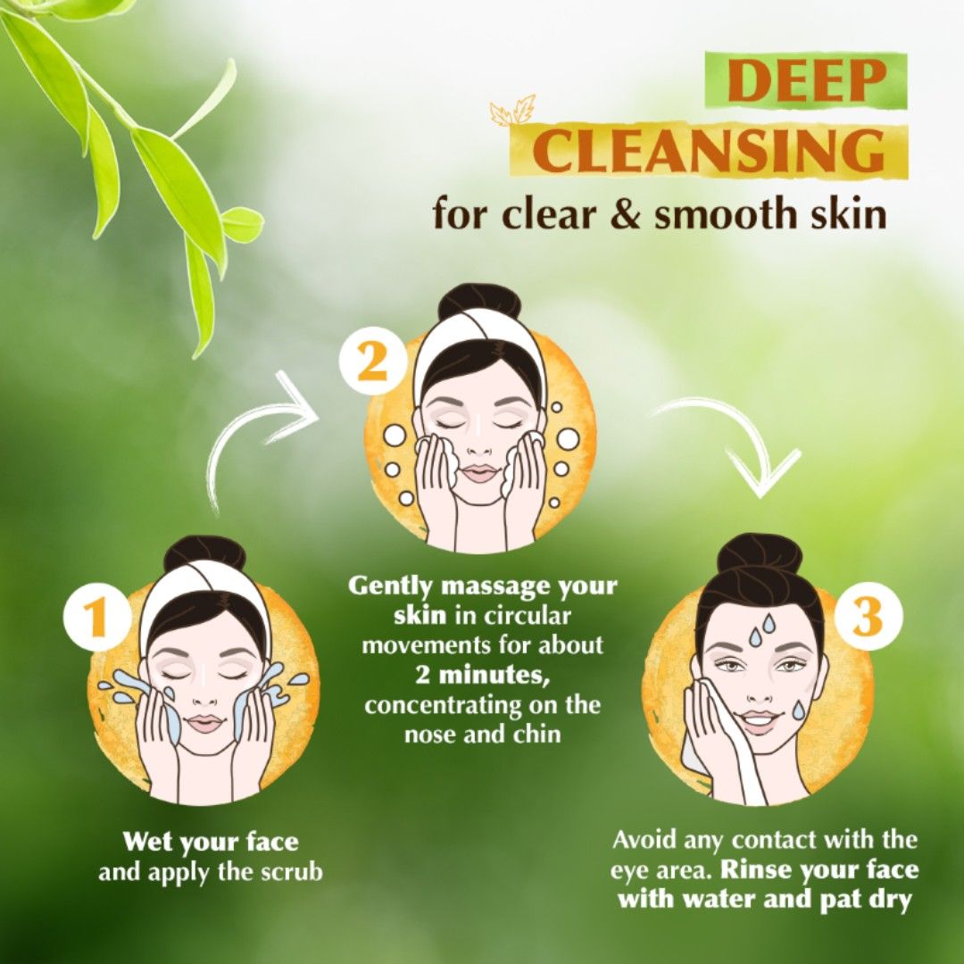 Hydrating & Exfoliating Walnut Apricot Scrub, Gentle Face Scrub