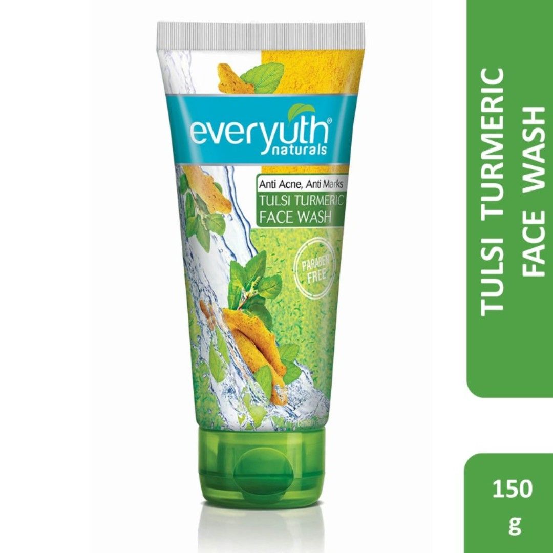 Tulsi Turmeric Face Wash - Anti Acne, Anti Marks, Paraben Free