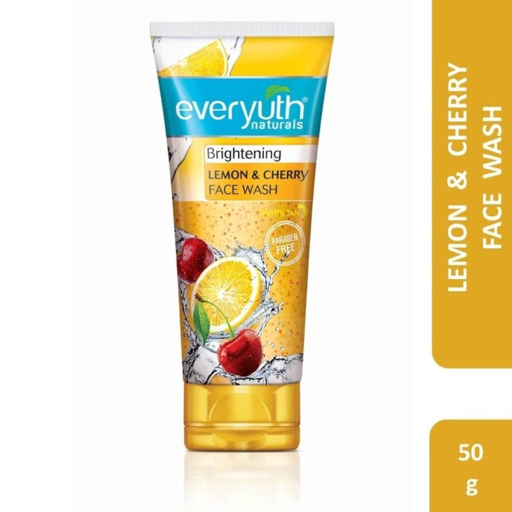 Face Wash - Brightening Lemon & Cherry, Suits all Skin Types, Paraben Free - 50g
