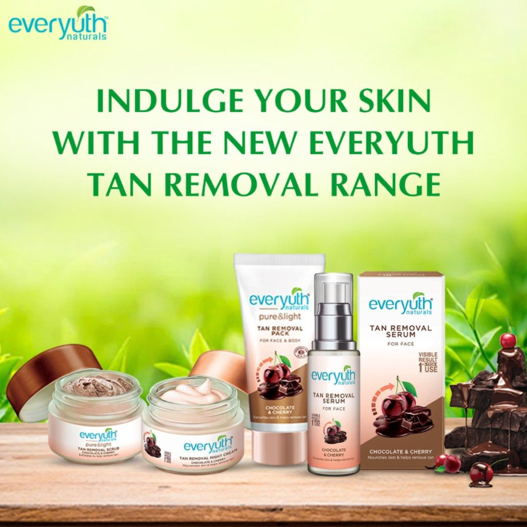 Tan Removal Night Cream for Face - Chocolate & Cherry